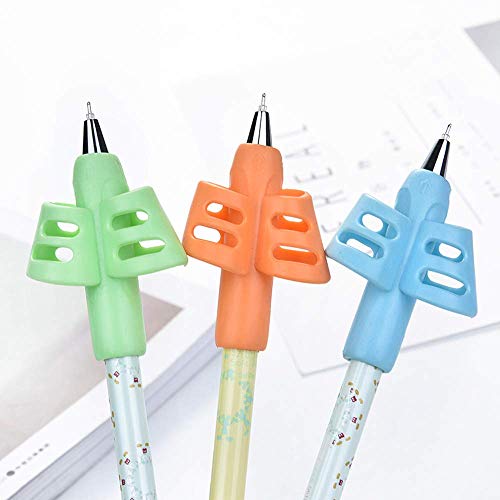 Image of JuneLsy Pencil Grips Pencils Grips for Kids Handwriting Posture Correction Training Writing AIDS for Kids Toddler Preschoolers Students Children Special Needs (18PCS)