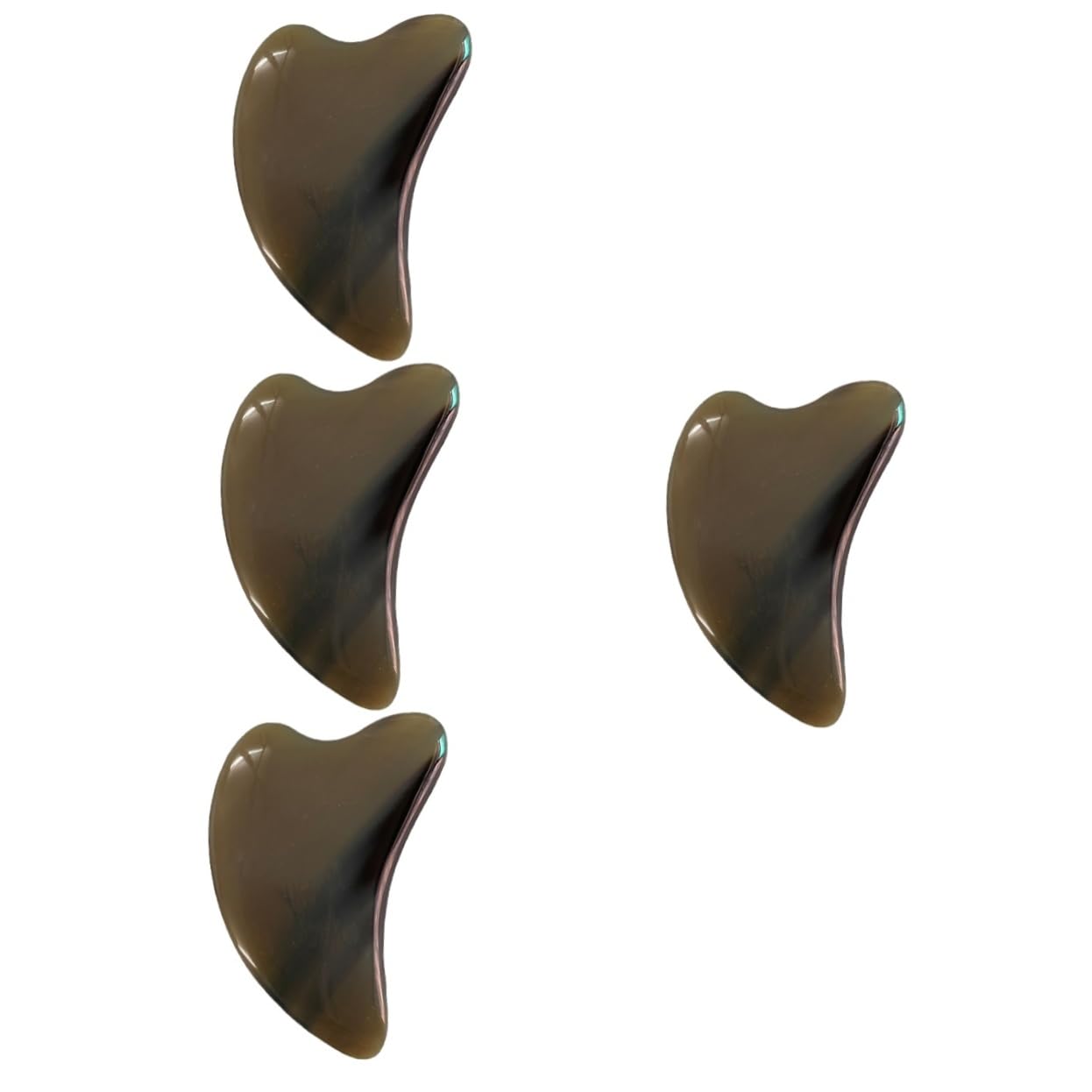 MAGICLULU 4 Pezzi Gua Sha Strumenti Per Il Viso Strumento Per Massaggio Guasha Per Collo E Viso Scolpire Il Corpo Per Casa E Viaggio