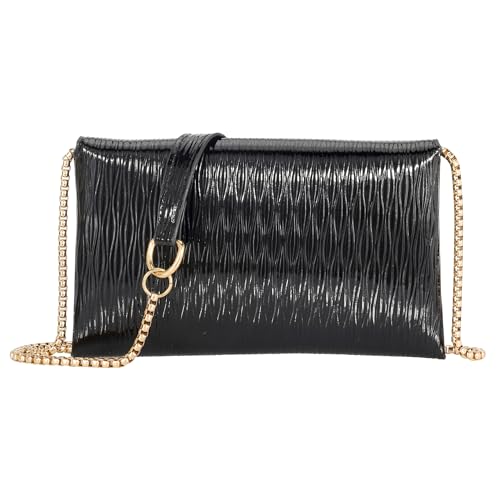 Ayliss Evening Clutch Purses for Women Handbags Formal Wedding Party Cocktail Prom Crossbody Shoulder Envelope Bag Chain (Black)