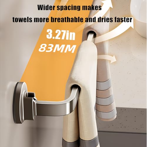 Uchwyt na ręczniki z przyssawką montowany na ścianie aluminiowy stojak oszczędzający miejsce łazienka nizer łatwa instalacja mocny uchwyt do małych przestrzeni i stylowy design