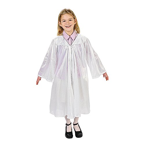 Fun Express - Child White Robe for Christmas - Apparel Accessories - Costumes - Kids - Unisex Costumes - Christmas - 1 Piece