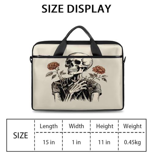 Bolso Vintage Esqueleto con Flor para Laptop 15 Pulgadas miniatura 2