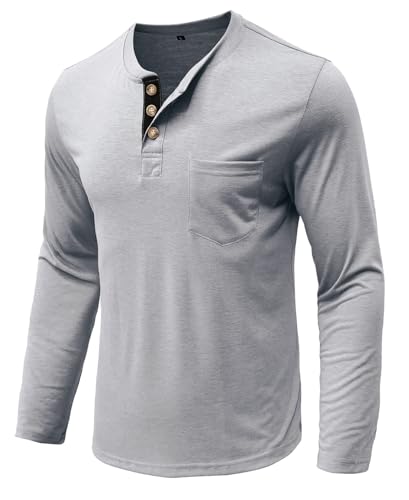 Kolongvangie Men'S T-Shirts Athletic Quick Dry Regular-Fit Casual Outdoor Workout Gym Recreation Jersey Henleys thumb #5