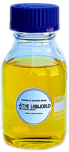 LABWORLD Borosilicate glass Reagent bottle 250ml with screw cap borosilicate glassware transparent for storing chemicals in laboratories