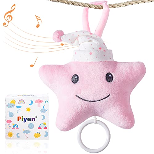 Piyen Baby Music Rattle: Interactive Toy with Gentle Sounds, Bright Colors, and Safe Design - Perfect for Early Development and Sensory Stimulation - Ideal Gift for Newborns and Infants (Pink)