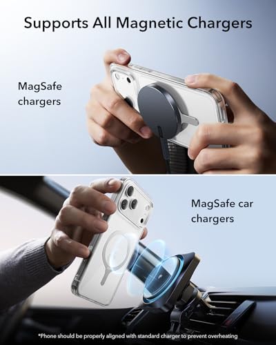 Image of ESR for MagSafe Sticker, MagSafe Ring, 2 Pack Metal Ring for Phone case, Universal Wireless Charger Conversion Kit for iPhone 17 /16 /16e /15 /14 /13 /12, Samsung Galaxy S24 /S23 and More, Pixel 10, White