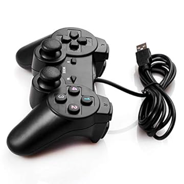 Joypad com fio USB 2.0 controle de jogo gamepad joystick para PC e laptop
