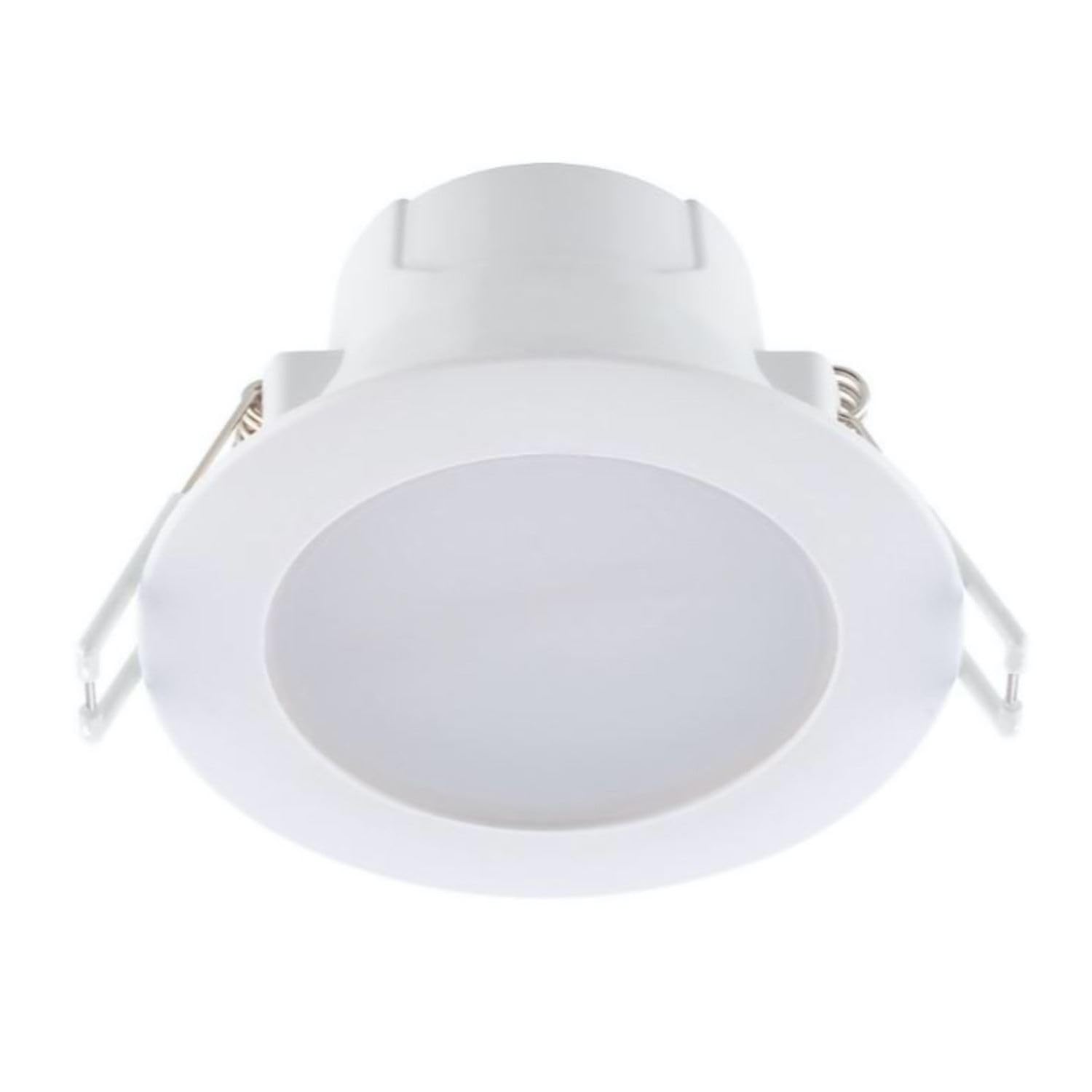 40 CCT LED Bathroom Downlights - White IP44 Recessed Ceiling Lights - Dimmable Tunable White 6W 3000K-6500K