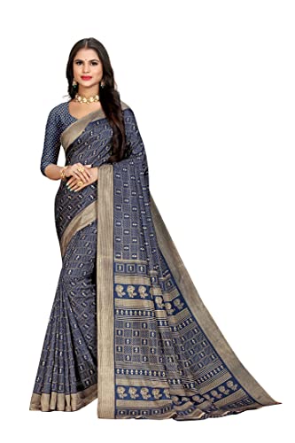 Image of Vimla Women's Kanjivaram Silk Uniform Saree and Unstitched Blouse Piece | Office School Uniform Saree For Women | Sari for Women