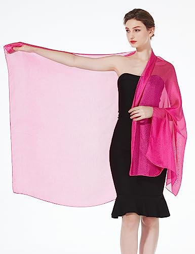 Women Chiffon Shawls Scarves Wraps for Bridal Wedding Party Evening Dress Casual Summer Travel3