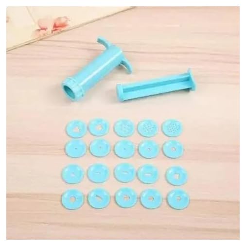 Image of Clay Gun Extruder with 20 Unique Disc Designs, Professional Tools for Clay Pottery Sculpture Polymer Modeling Ceramic Craft or Fondant Cake