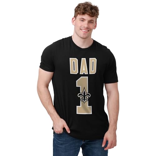 Image of FOCO NFL Mens NFL Team Logo Tee Shirt #1 Dad T-Shirt
