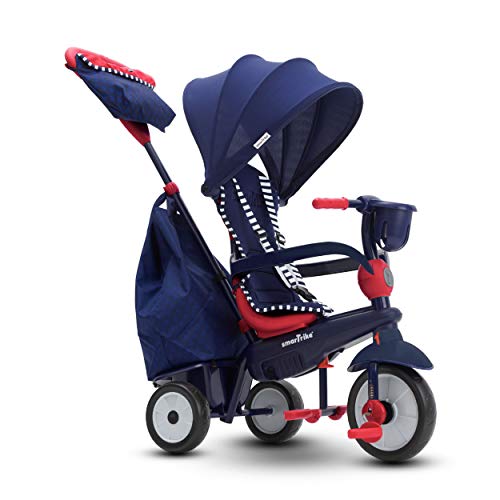 smarTrike 6502502 Swirl peuter driewieler voor 1,2,3 jaar oud-4 in 1 Multi-Stage Trike, Navy