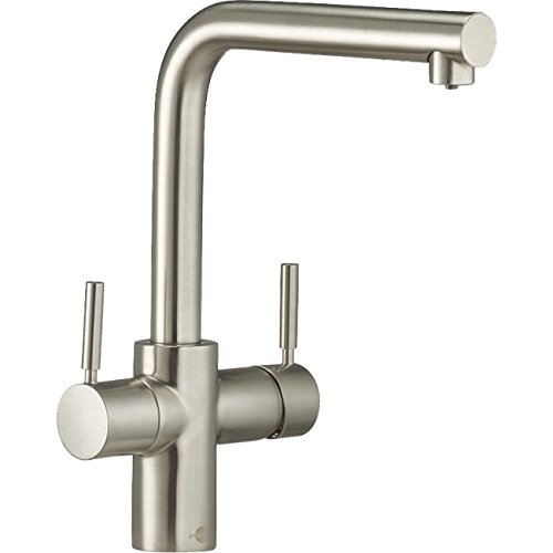InSinkErator 3N1 Instant Hot Water Tap & NeoTank for Hot, Cold, & Filtered Steaming Hot Water - Near-Boiling Water Tap to 99 Degrees C - Brushed Steel