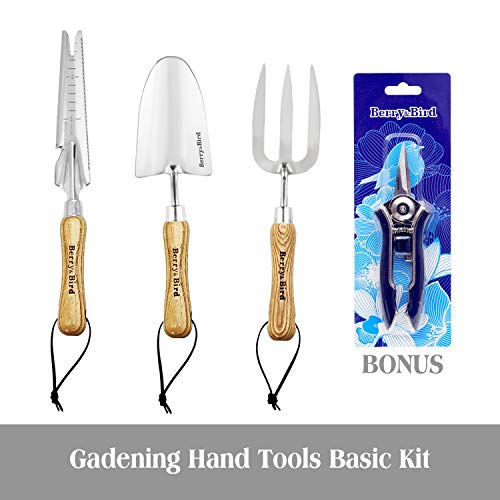 Berry&Bird Garden Hand Tools Basic Garden Trowel Hand Weeder Transplanting Spade Puller Digging