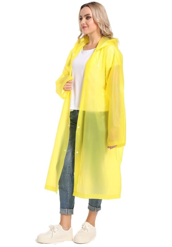 Image of CHACKO EVA Waterproof Rain Coat Hooded Outdoor Water Resistant Suit Portable Men and Women