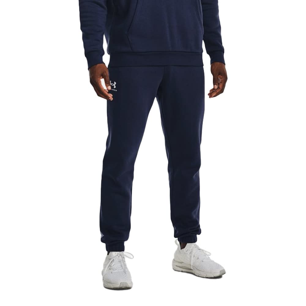 Under Armour Mens Essential Fleece Joggers Blue XL
