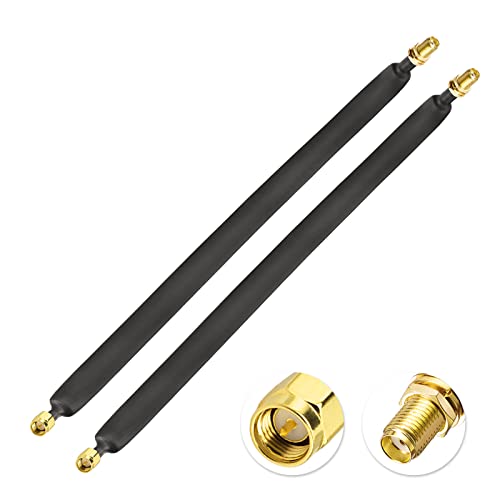 Bingfu SMA Fenster Koaxialkabel 30CM SMA Stecker auf SMA Buchse LoRa Flachkabel für 4G LTE Antenne Helium Miner Antenne, 2-Stück