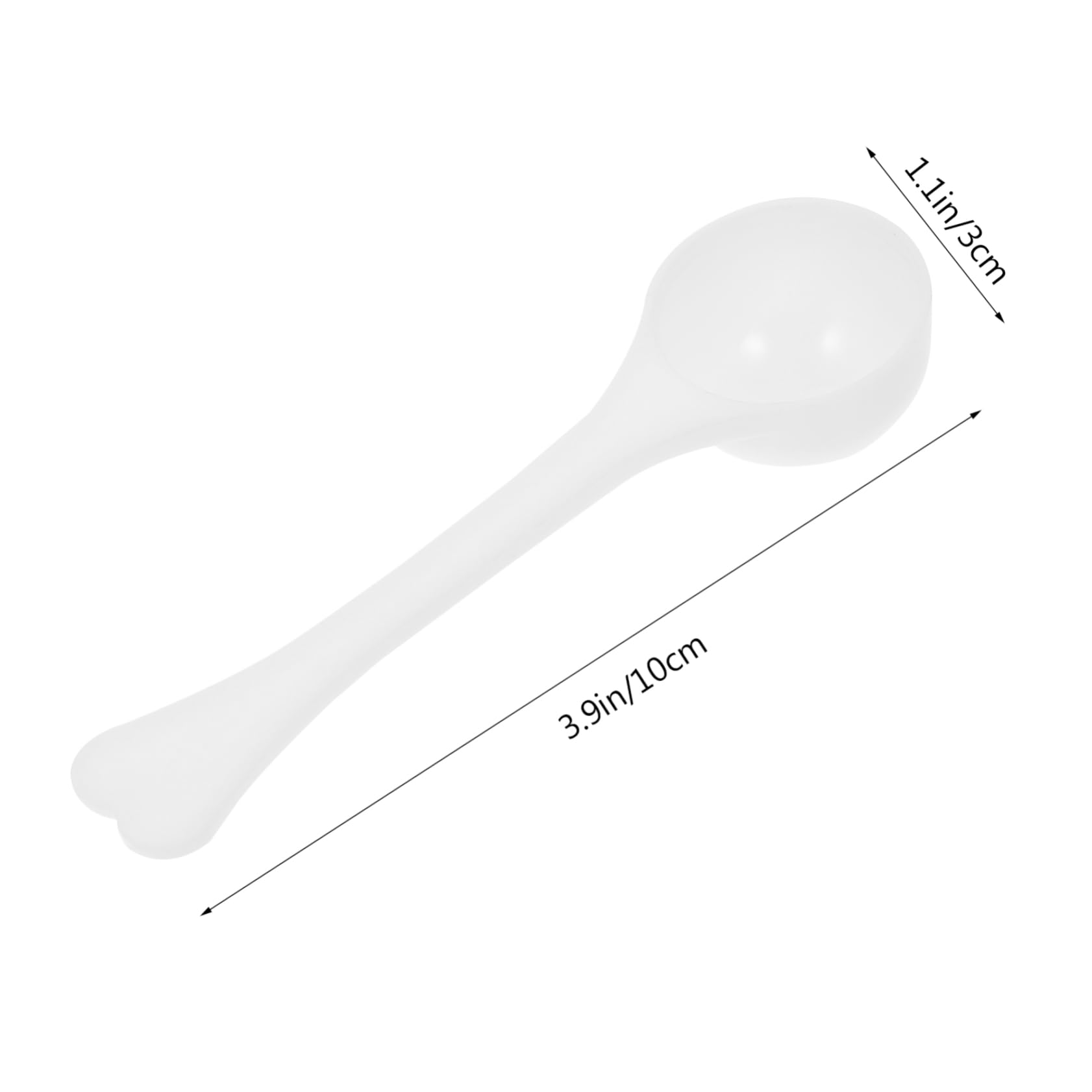 Cabilock 1set Measuring Spoon Plastic Micro Scoops for Precise Measurement Labs Home and Parties Design for Powders and Reagents 100pcs