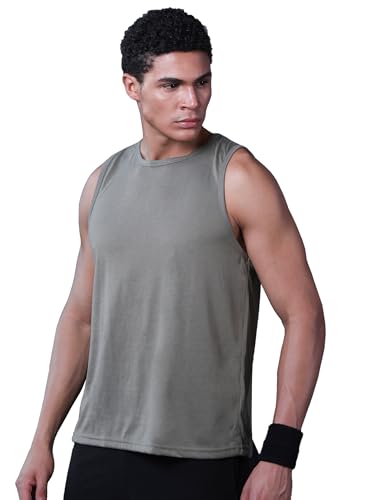 Image of CHKOKKO Sleeveless T Shirts Gym Vest for Men Workout Solid Premium Cotton Blend Tank Top for Man Running Vest Sando Gym Wear Lightweight Breathable Casual Summer Wear Boys