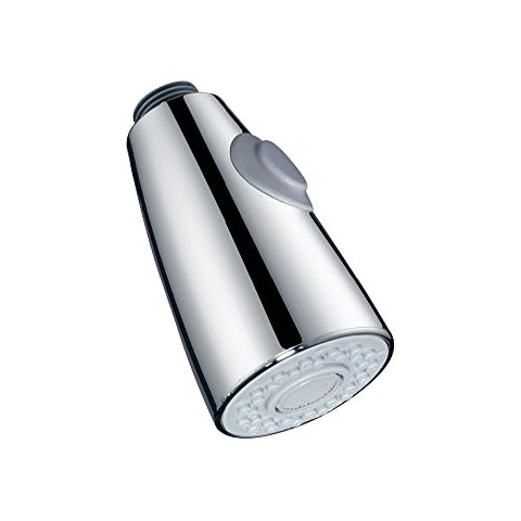 RP Spare Replacement Multi Function Pull Out Spout Head 2 Spray Settings Shower Head High Quality Chrome Finish For Kitchen Bath Basin Sink Mixer Tap Faucet Cover