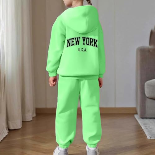 Sweat à capuche et pantalon enfant vert ensemble robuste 8 ans - 3