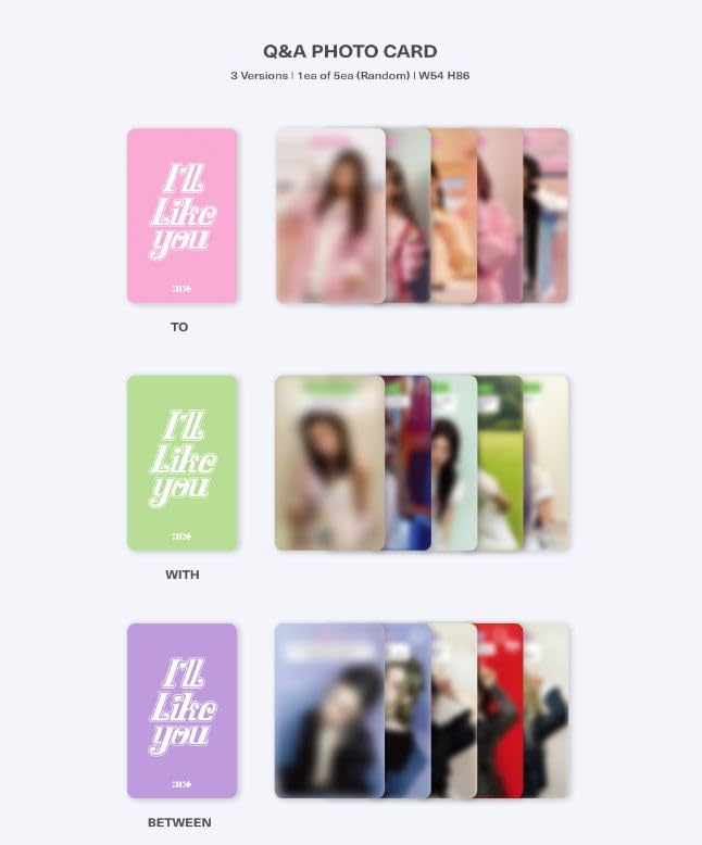 illit I’LLLIKEYOU 中華 一直娱 yizhiyu 5枚セット illit I'LLLIKEYOU 中華 一直娱 yizhiyu 5枚セット illit I