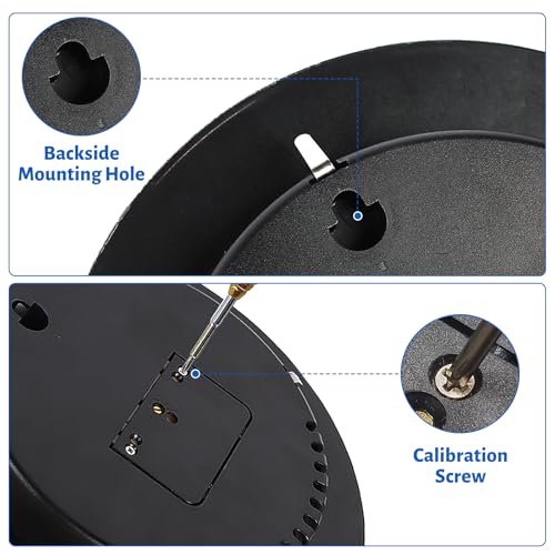 3-in-1 All-Season Wall Hanging Thermometer, Barometer, Hygrometer | Accurate Weather Station for Home and Office | Fahrenheit Edition in/Outdoor(Blue)