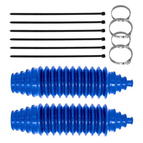 SamWinGear Rack and Pinion Boot Inner Tie Rod Boot Kit, Steering Rack Boot Tool Set with Pinion Bellow Cable Ties and Clamps, Waterproof Dustproof Silicone Bellow Car Boots Accessories 103-3070(Blue)