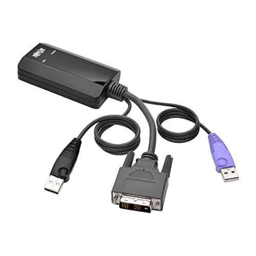 Interfaz KVM DVI USB Tripp Lite B055-001-UDV contra Caos de Cables en Servidor 2