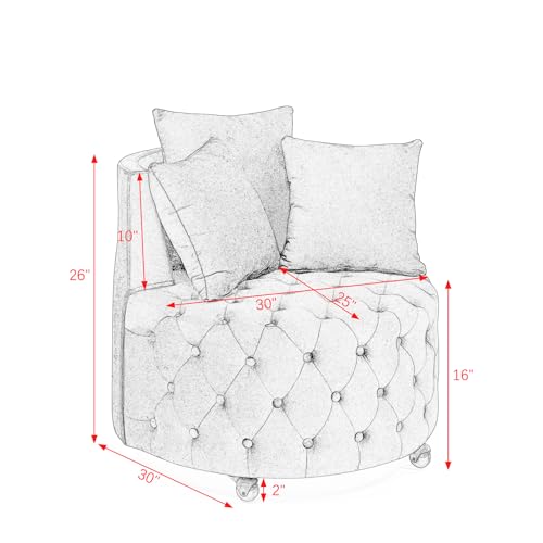 Sillón Barrel Plegable Negro miniatura 2