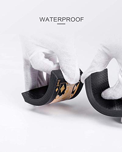 ACELION Plastikspielkarten, Kartenspiel, wasserdichte Spielkarten Pokerkarten für das Geschenkpartyspiel (Black Diamond) – Bild 7