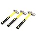 4 PCS Ball Pain Hammer Set, 16oz+24oz+32oz+40oz, Sheet Metal Hammer, Ball-Peen Hammer with Forged Steel Head and Rubber Handle, by GENHAKON.