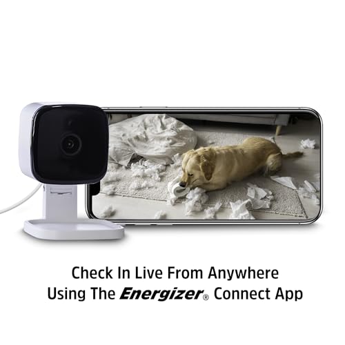 Energizer Smart Wi-Fi Indoor Security Camera, 1080P Full HD with Motion Alerts, Two-Way Communication, App Access, Cloud or SD Storage, Foldable Design for Privacy, 2.4Ghz Wi-Fi - image 6