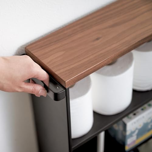 YAMAZAKI Tower Badrollwagen, Stahl, Schwarz, One Size