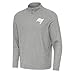 Antigua Men's Heather Gray Tampa Bay Buccaneers Subtle Quarter-Zip Jacket