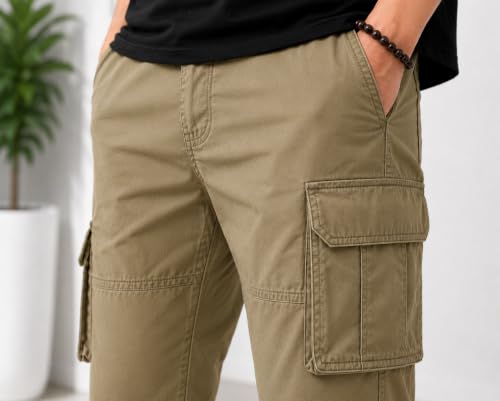Image of Tagas Men Plus Flap Pocket Side Drawstring Waist Cargo Pants || Trousers Casual Pant || Cargo Pant || Jeans Pant || Track Pant for man ||MC-8