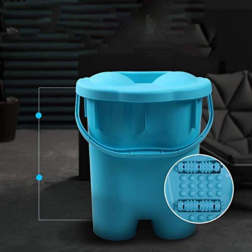 Spa de pies con cubierta y masaje, 20L plástico azul miniatura 4