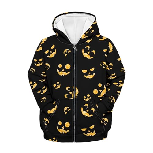 Image of Unisex Zipper Sweatshirt Boys Girls Hooded with 2 Pocket Pullover Hoodies for 6-16Y Kids