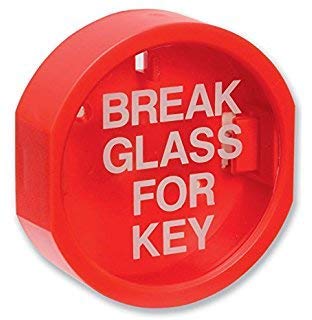 FSSS Ltd Break Glass Key Box with Cover Fire Alarm Emergency Safety Security