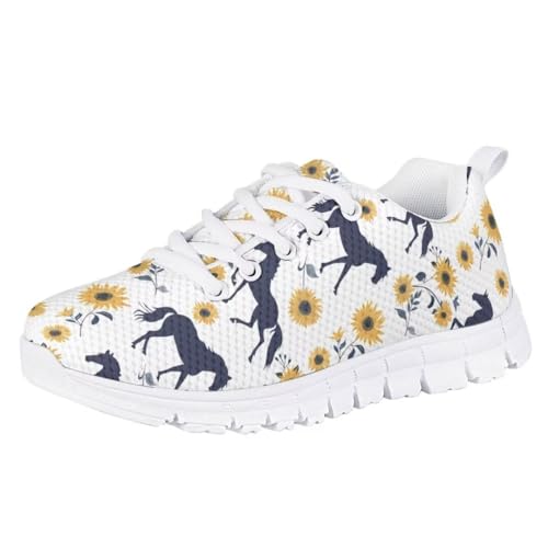 Pinupub Kids Sneakers for Boys Girls Non Slip Tie Lace Running Athletic Tennis Sports Shoes