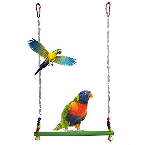 DEDC Soporte para Perchas de Pájaro, Juguete para Loro Columpio Escalada, Parques...
