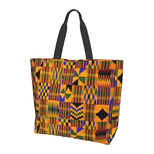 Image of African Ethnic Shoulder Tote Bags Tribe Casual Bag African Shoulder Handbags Shopping Handbag Grocery Bags