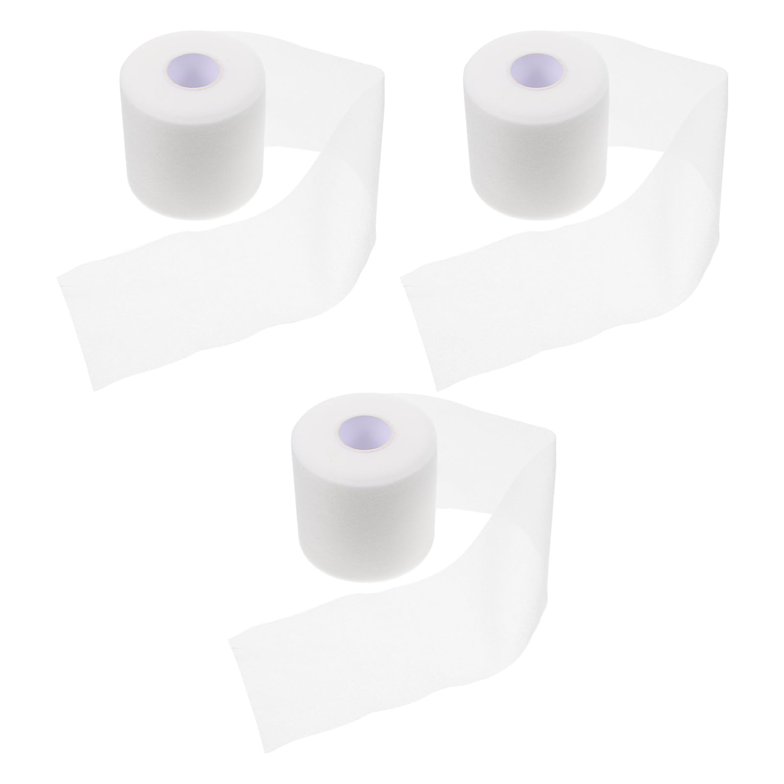 NOLITOY 3 Rolls Skin-Friendly Sports Tape Elastic Foams for Pre-wrap Versatile for Arms Legs Wrists and Team Activities