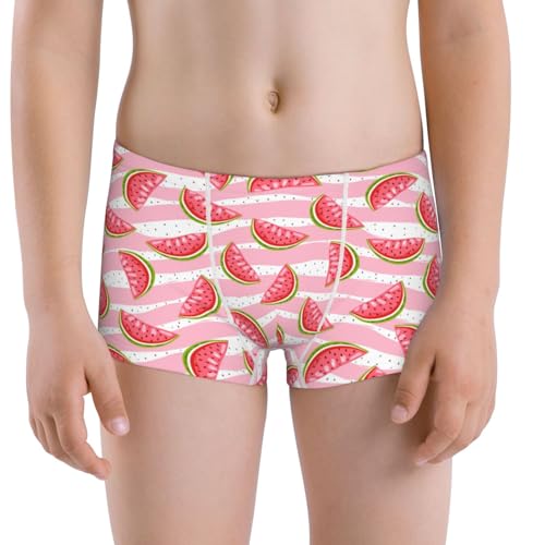Boys' Cotton Boxer Brief Soft Underwear-Sweet Watermelon