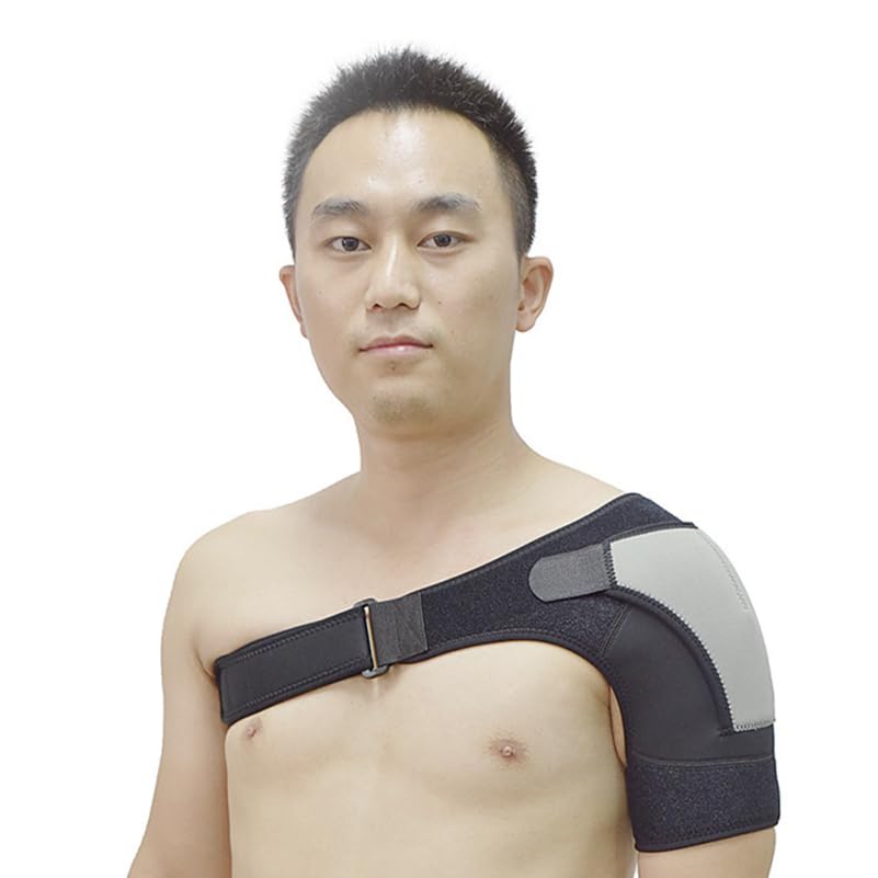 Healeved Adjustable Shoulder Support Brace Shoulder Compression Strap for Sports Recovery Joint Stability Hiking Basketball Tennis 15.74 X 10.23 X 0.39 in