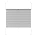 Produktbild Victoria M. COSIFLOR Plissee auf Maß VS2 für Fenster und Türen, 601-700 mm Breite x 801-900 mm Höhe, Grau, Montage in der Glasleiste mit Spannschuh