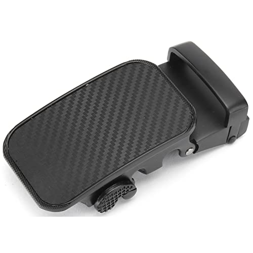 Marino Men’s Genuine Leather Ratchet Dress Belt With Automatic Buckle, Enclosed in an Elegant Gift Box - Diagonal Weave - Deep Charcoal - Adjustable from 48" to 64" Waist3