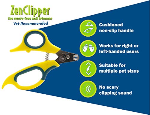 image for Zen Clipper Pet Nail Clipper for Cats – Cat Nail Clipper for Safer C