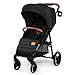 Kinderkraft Poussette Bébé GRANDE LX, Compacte, Position Couchée, Noir